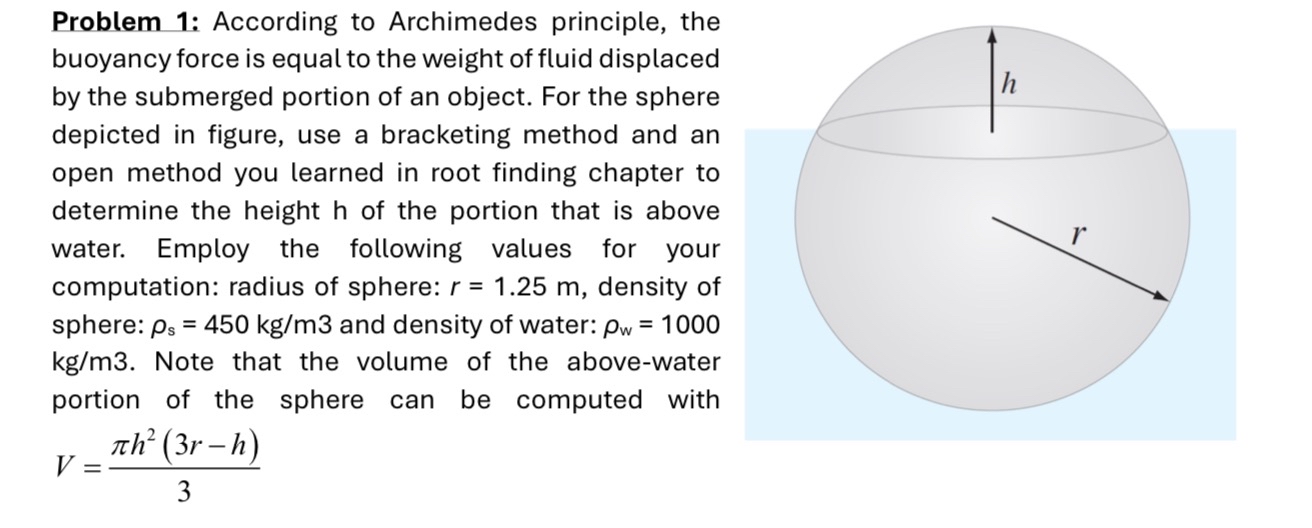 Note: Both problems will be solved by a