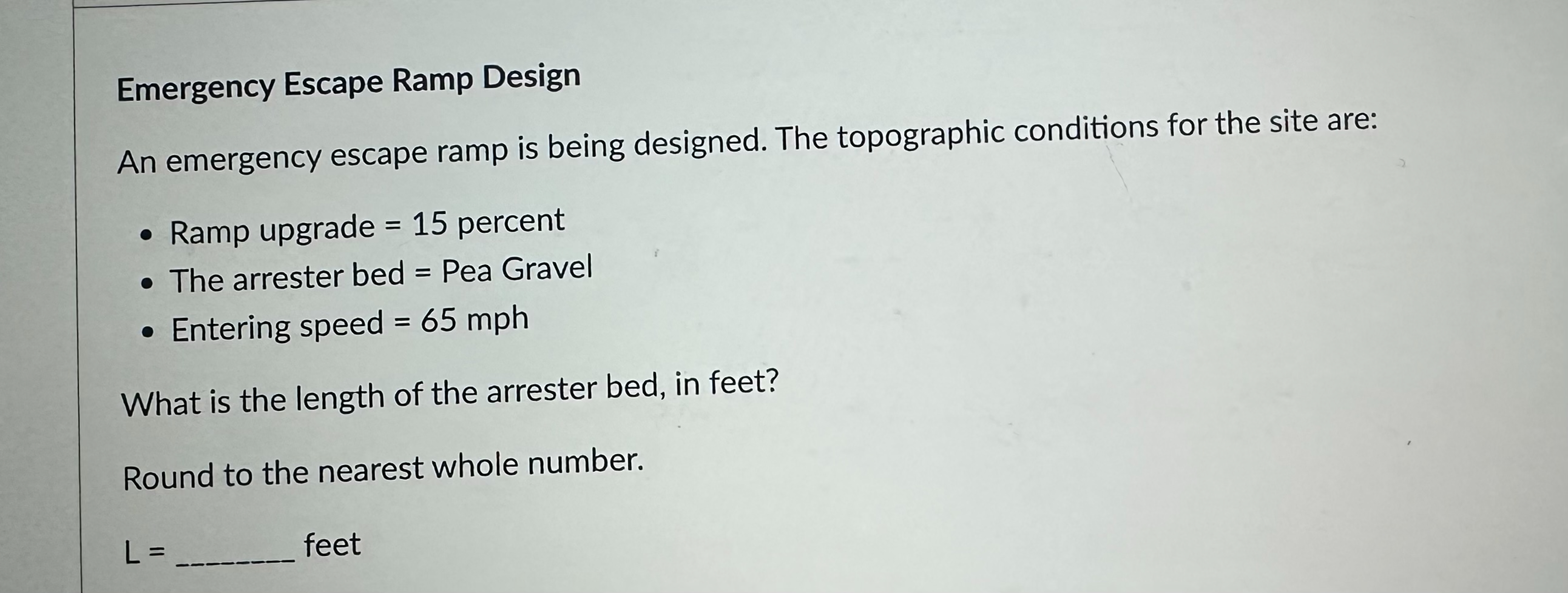 Emergency Escape Ramp Design An emergency escape