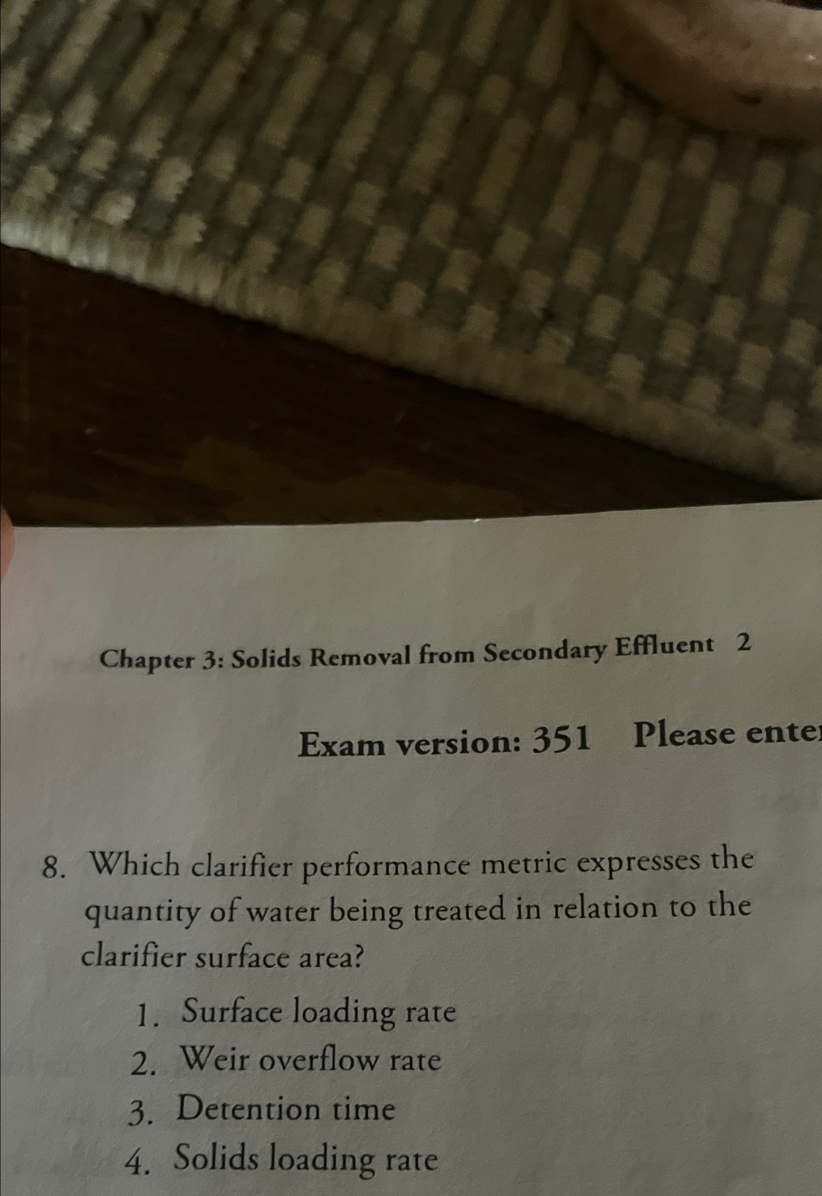Chapter 3 : Solids Removal from Secondary