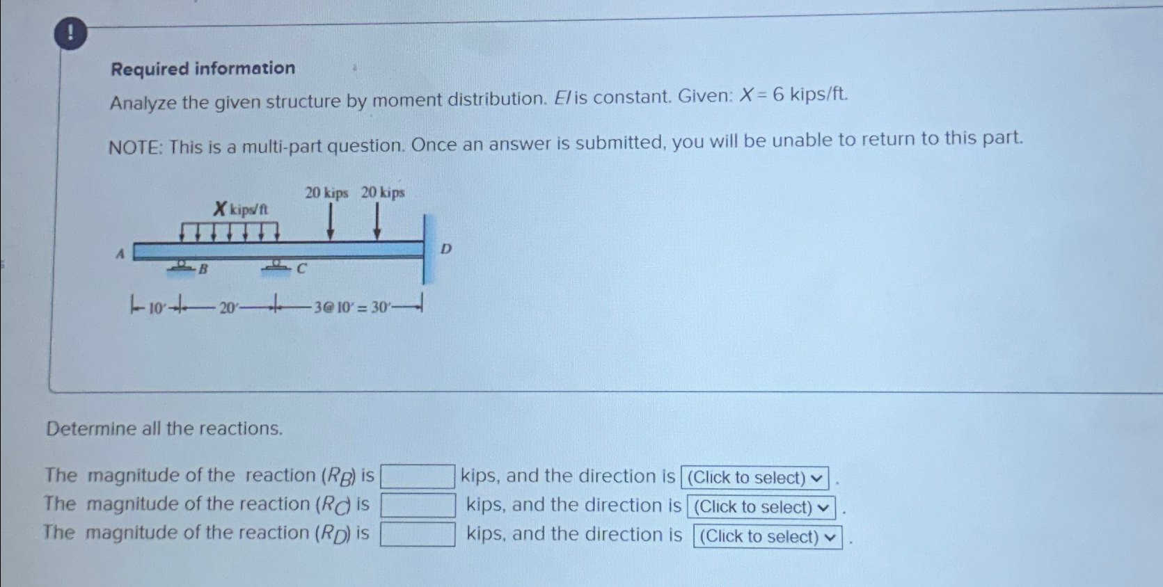 Required information Analyze the given structure