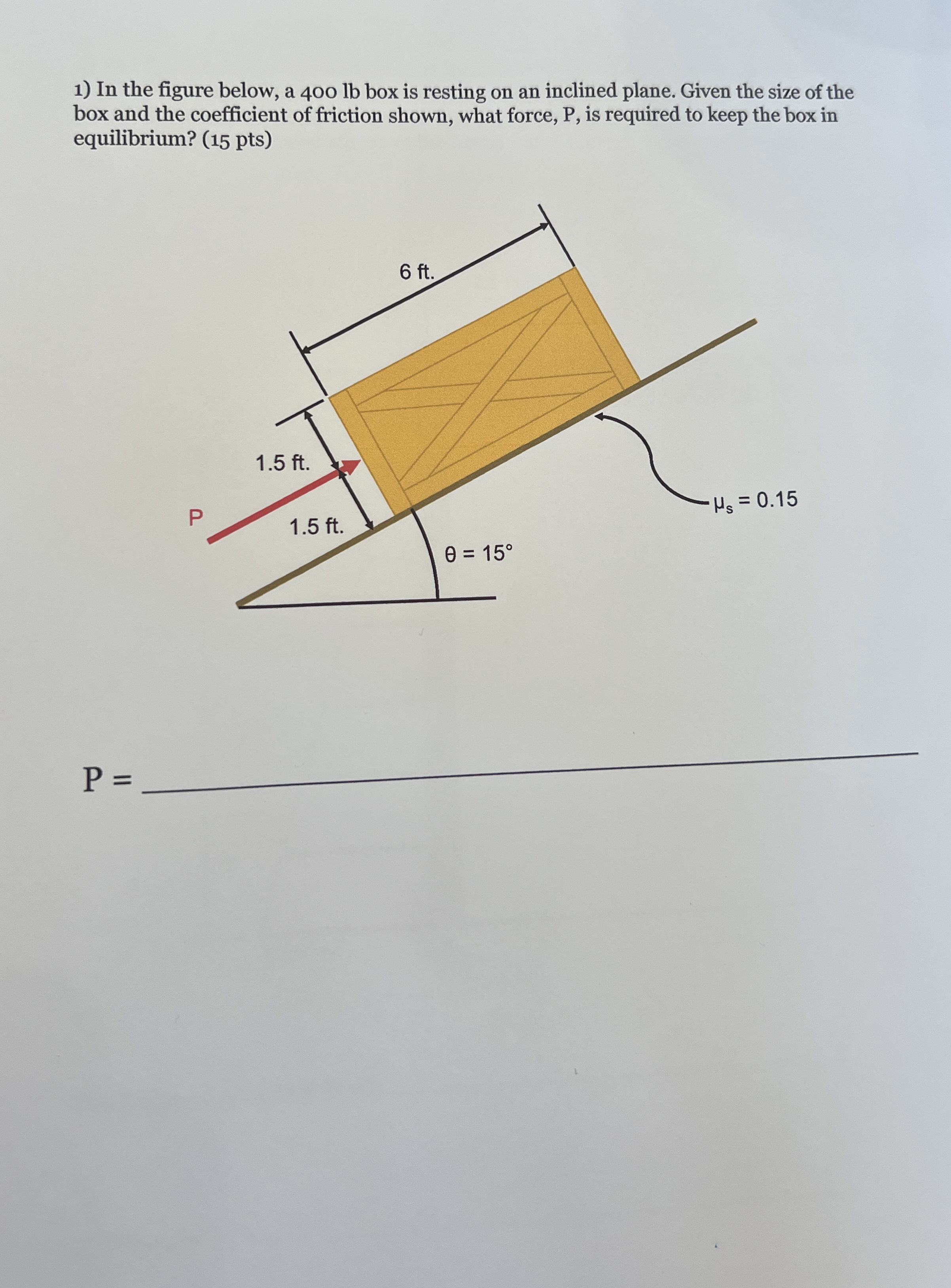 How to solve In the figure below, a 4 0 0 lb box