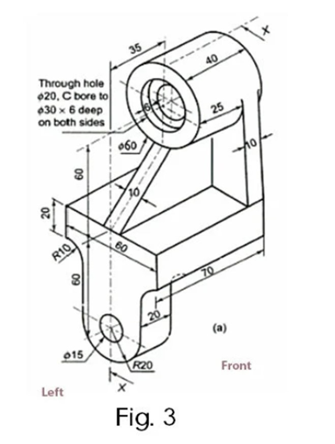Complete the 3 d Solid Modeling for the following