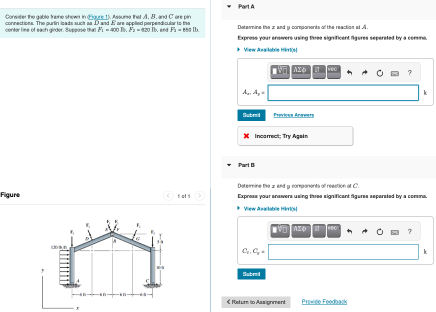 Consider the gable frame shown in ( Figure 1 ) .