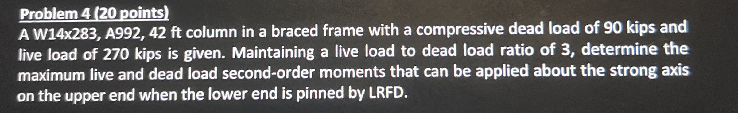 Problem 4 ( 2 0 points ) A W 1 4 x 2 8 3 , A 9 9