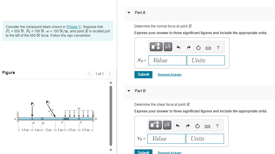 Part A Consider the compound beam shown in (