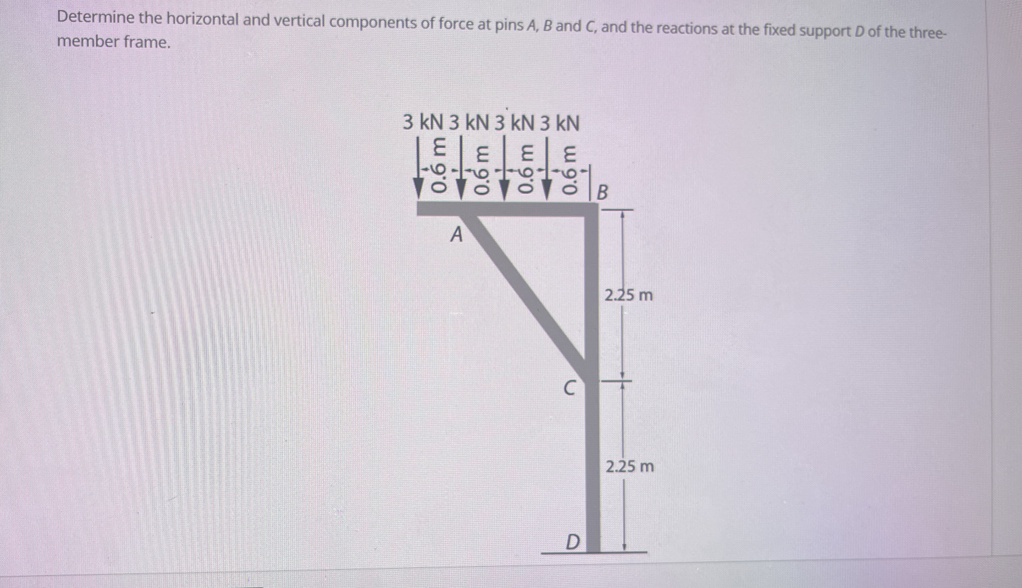 Determine the horizontal and vertical components