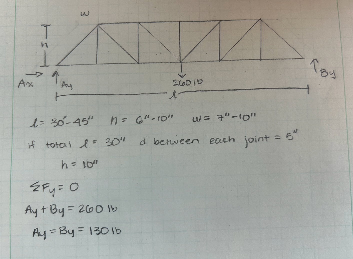l = 3 0 ' - 4 5 ' ' , h = 6 ' ' - 1 0 ' ' , = 7 '