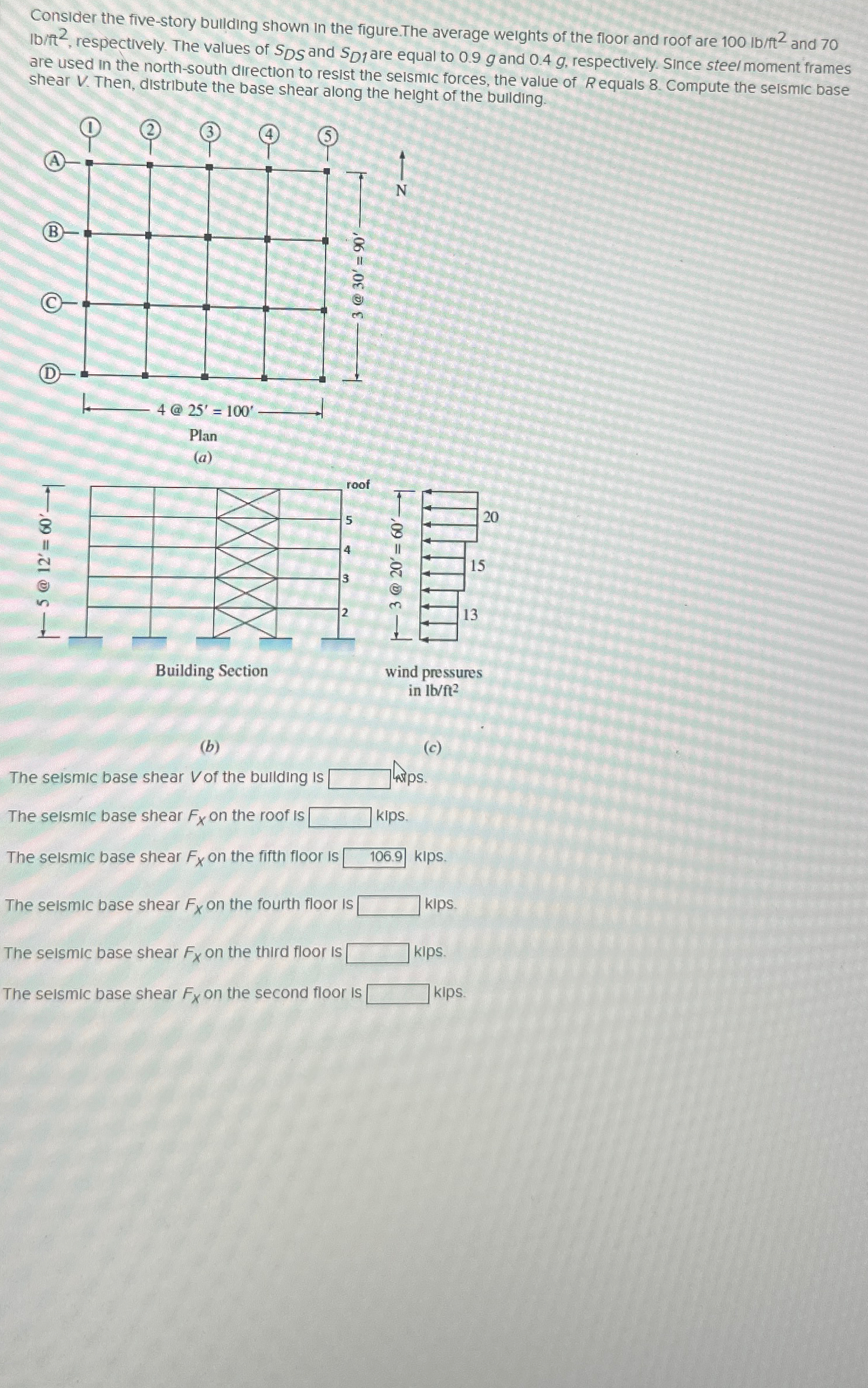 Consider the five - story bullding shown in the