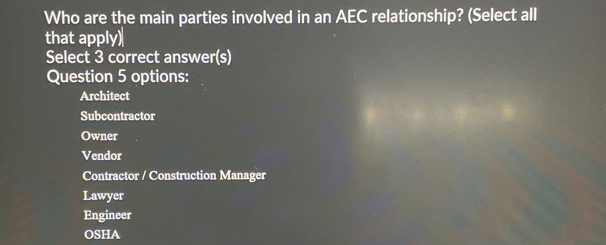 Who are the main parties involved in an AEC