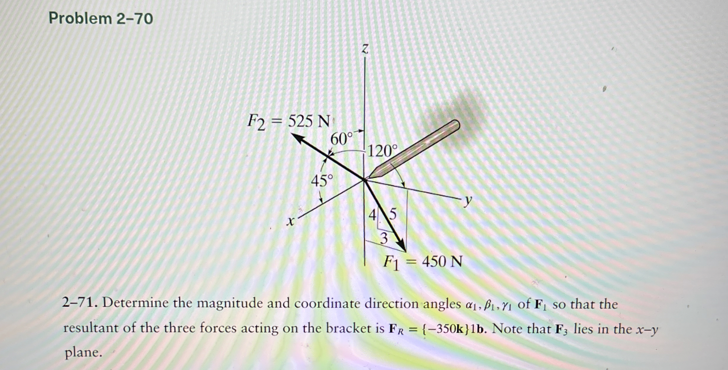 Problem 2 - 7 0 2 - 7 1 . Determine the magnitude