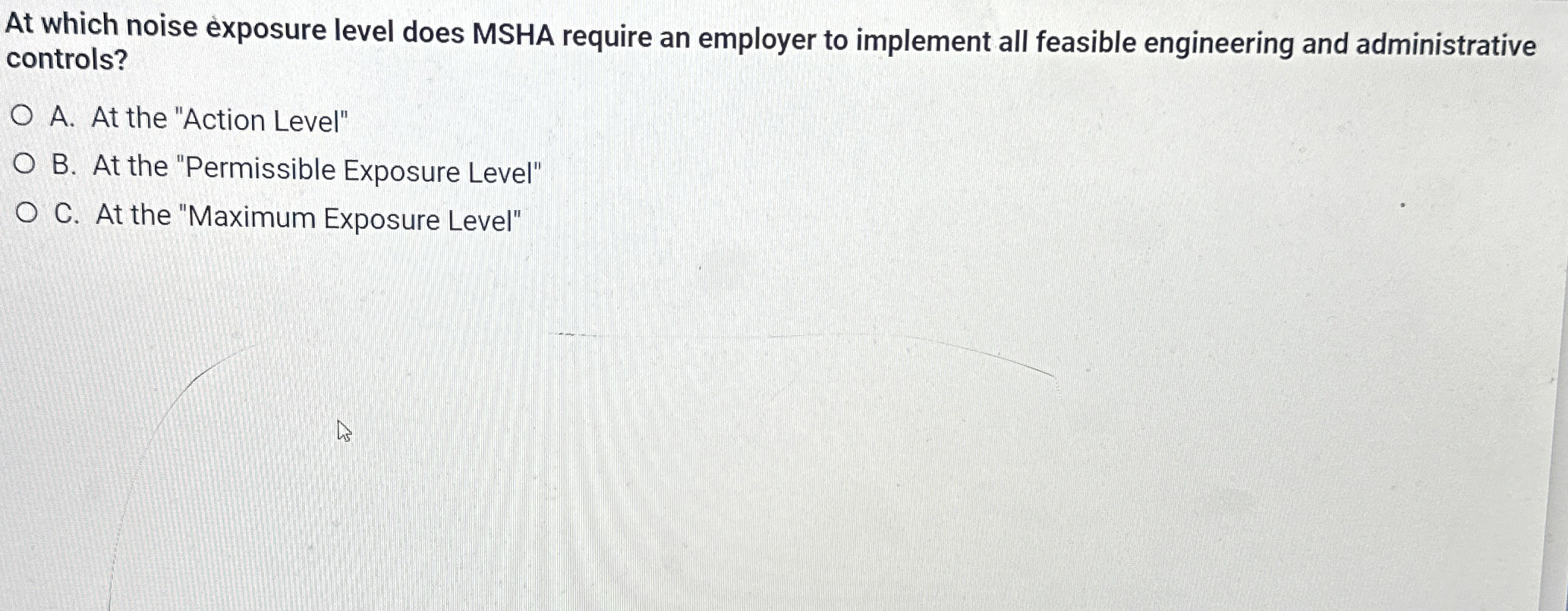 At which noise exposure level does MSHA require