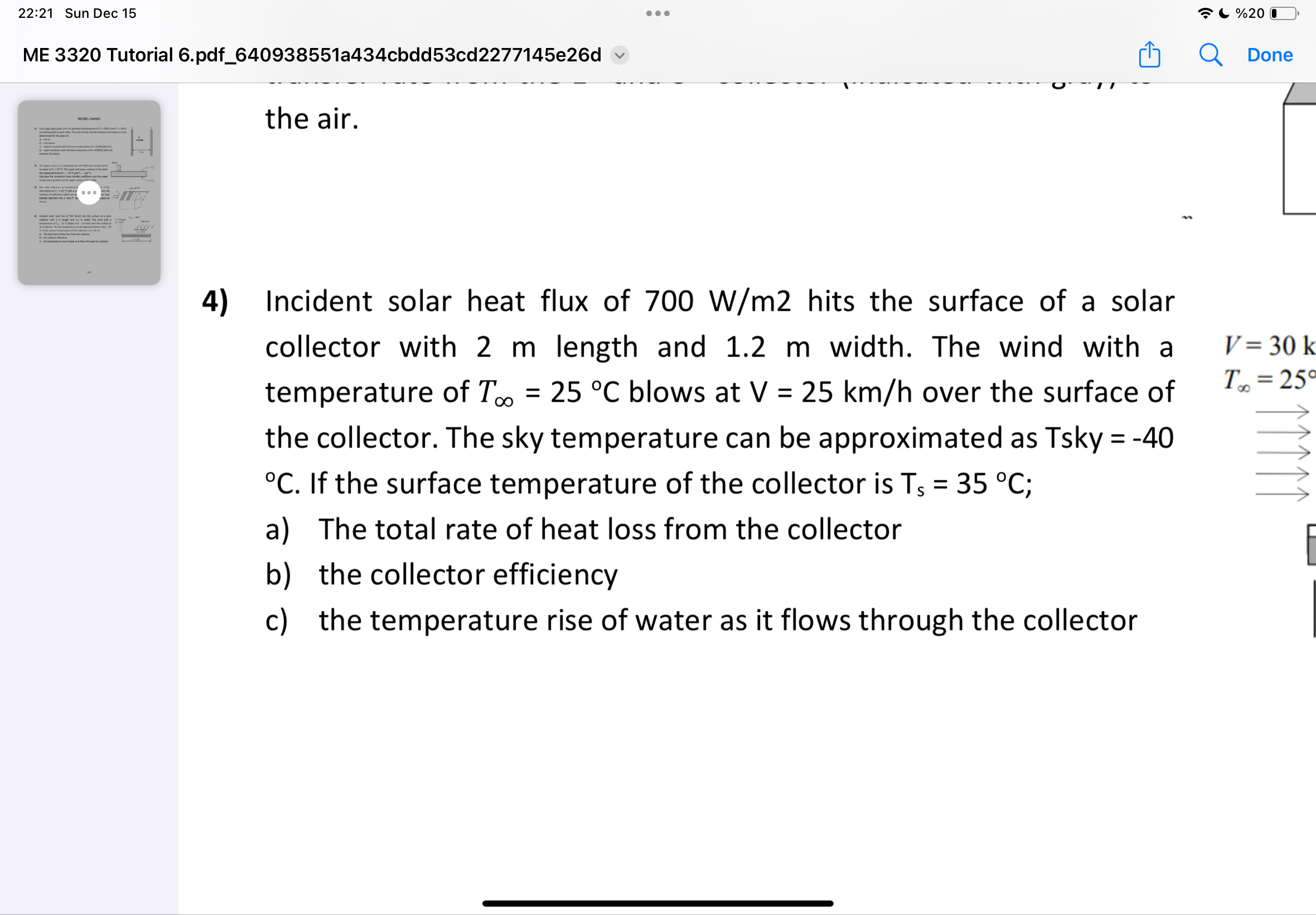 2 2 : 2 1 Sun Dec 1 5 Incident solar heat flux of