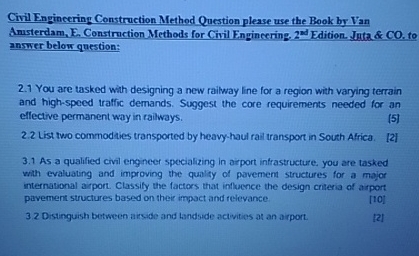 Civil Engineering Construction Method Question
