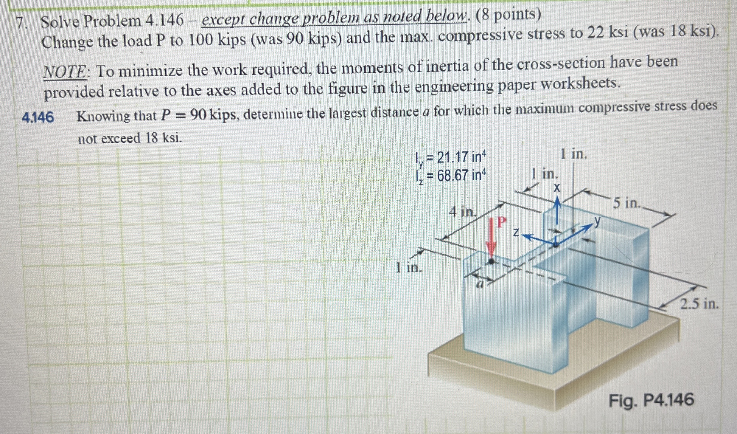 Solve Problem 4 . 1 4 6 - except change problem