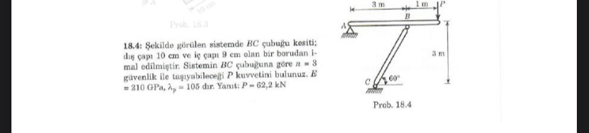 1 8 . 4 : Sekilde g r len sistemde B C ubu u