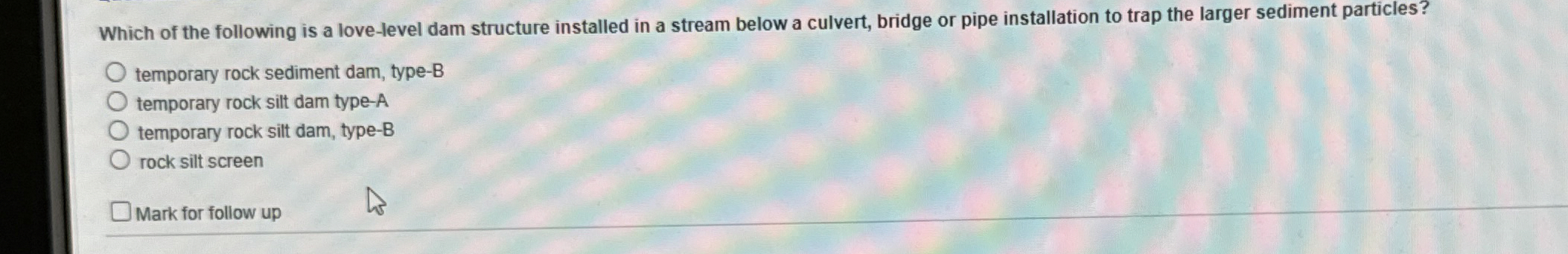 Which of the following is a love - level dam