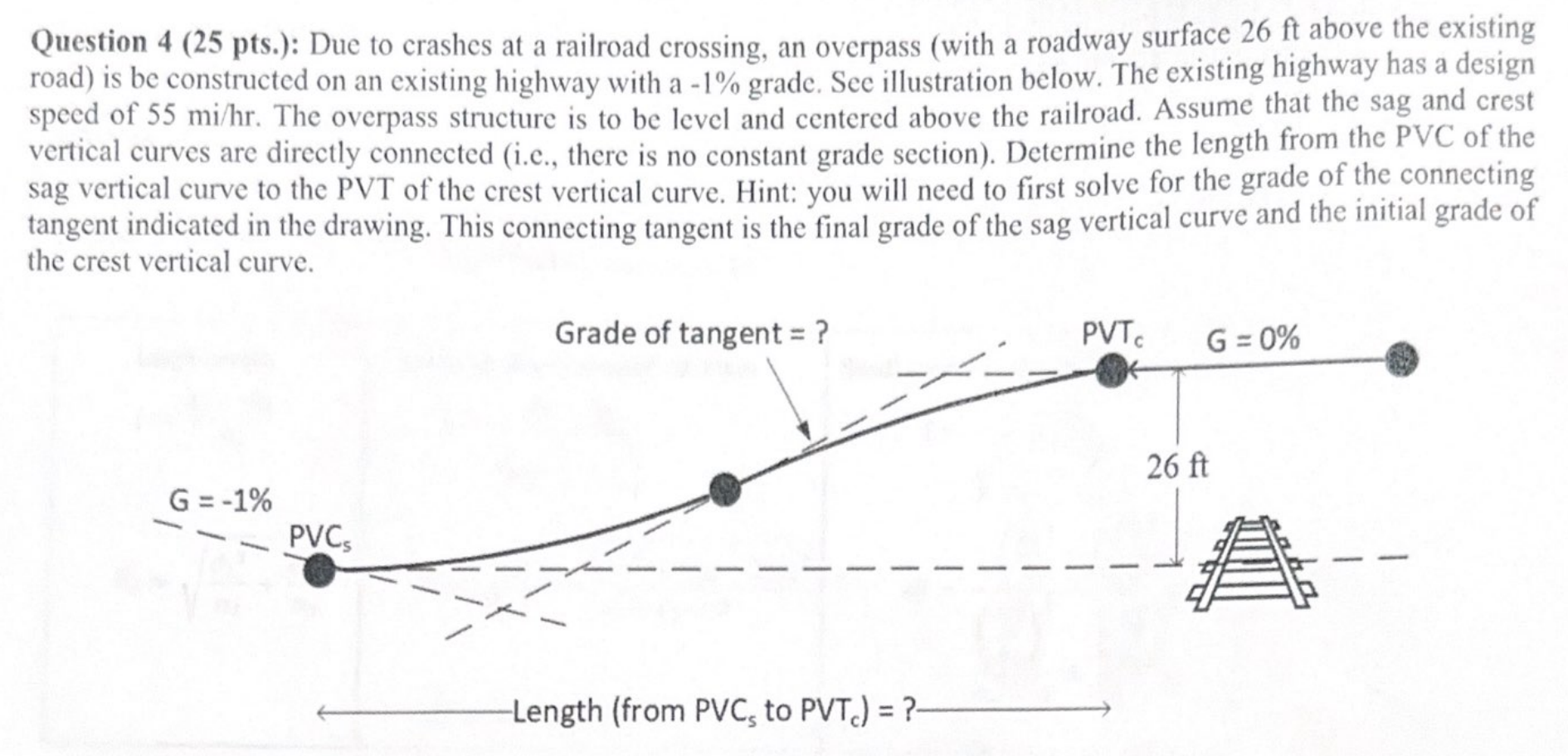 Question 4 ( 2 5 pts ) : Due to crashes at a