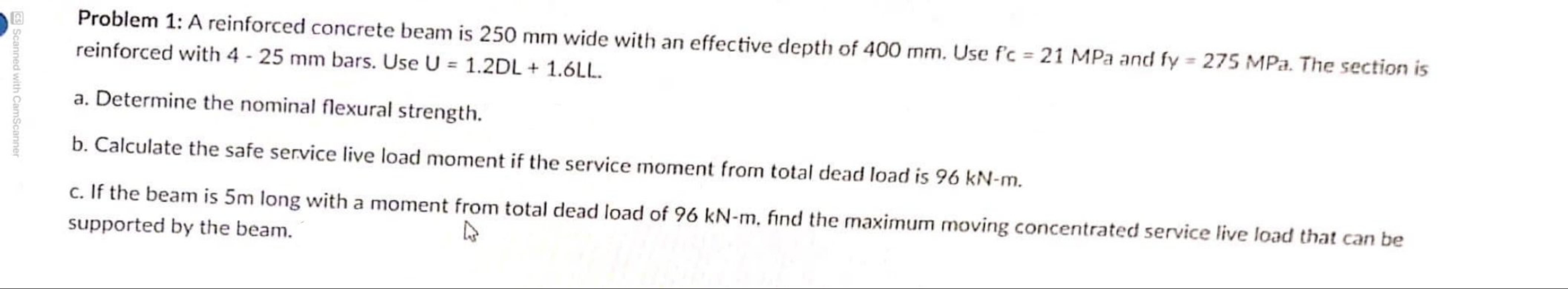 USE NSCP 2 0 1 5 Problem 1 : A reinforced