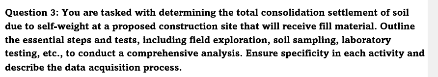 Question 3 : You are tasked with determining the