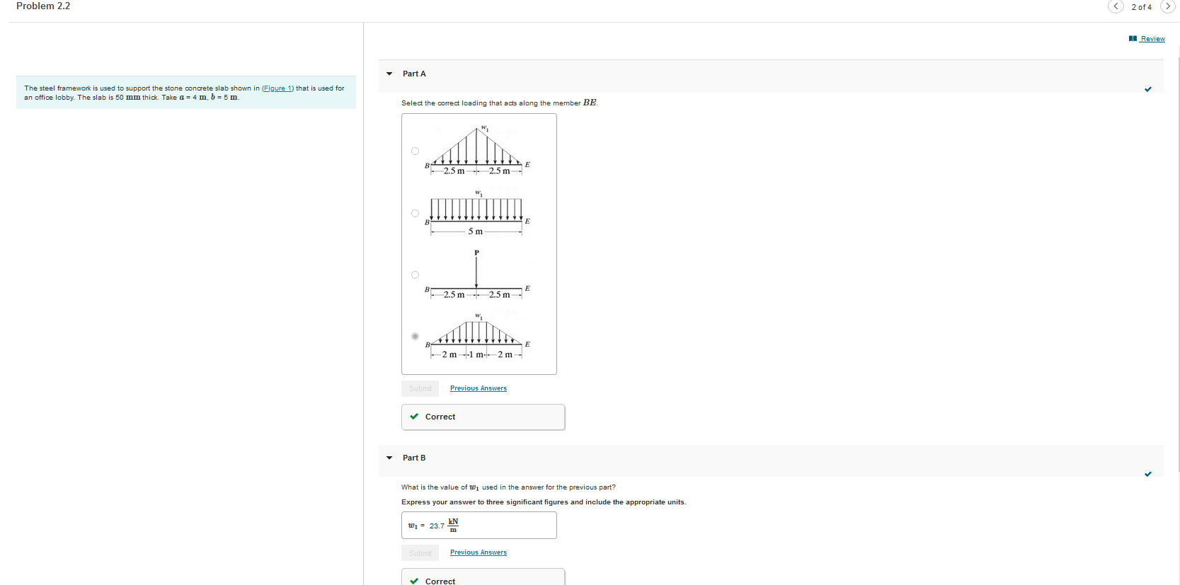 The steel framework is used to support the stone