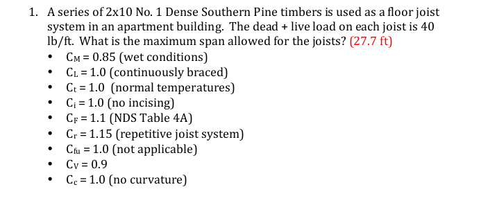 A series of 2 1 0 No . 1 Dense Southern Pine