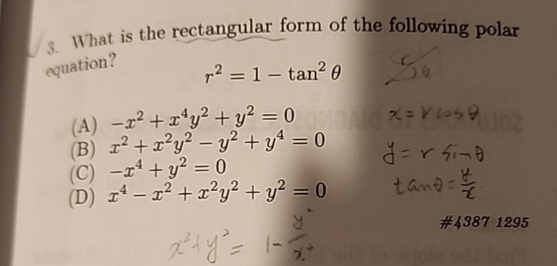 What is the rectangular form of the following