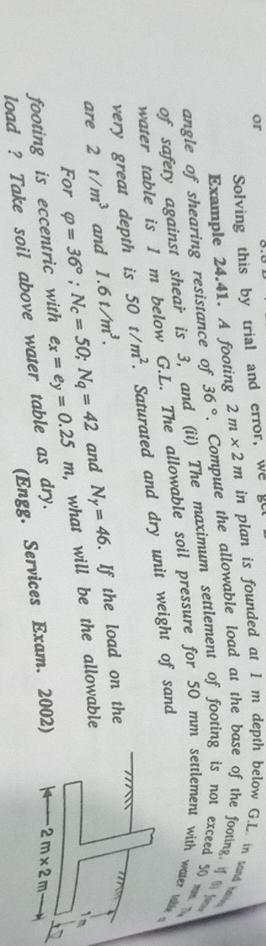Solving this by trial and error, we water sable