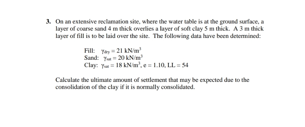 On an extensive reclamation site, where the water