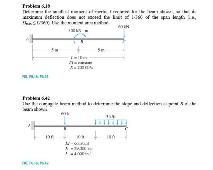 Show me the steps to solve both problems using