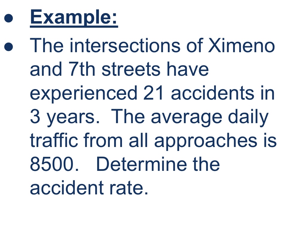 Example: The intersections of Ximeno and 7 th