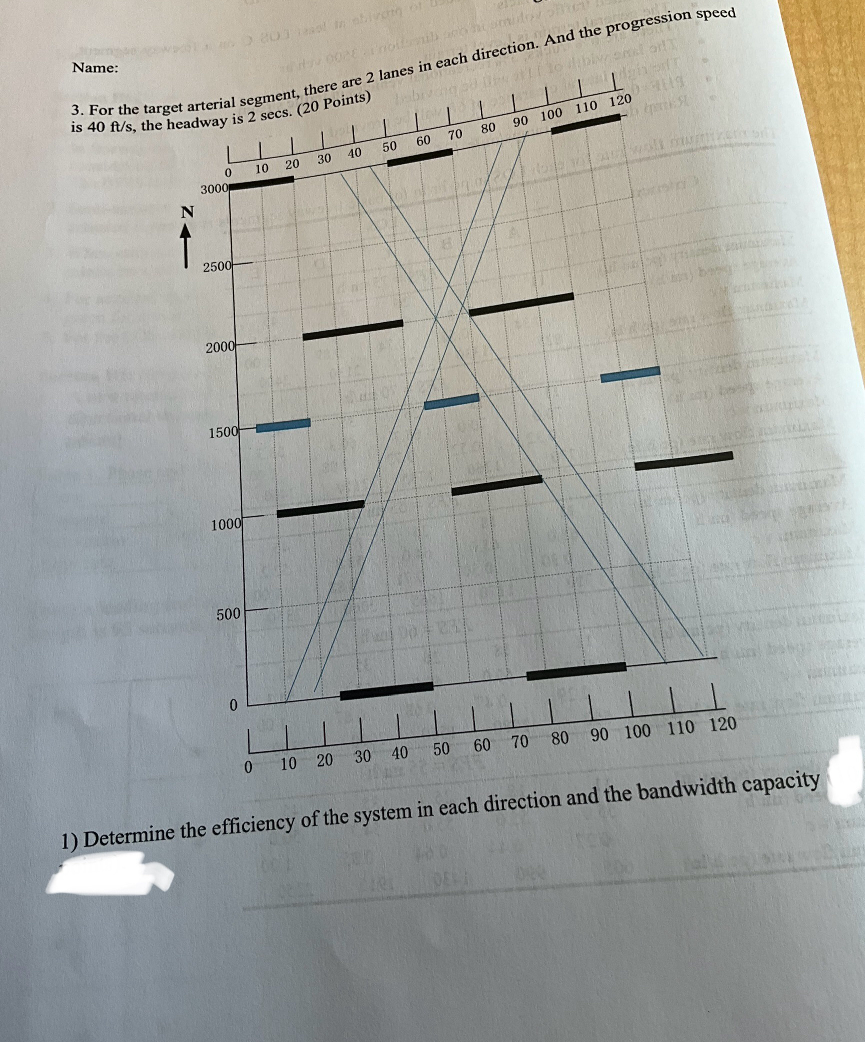 Name: 3 . For the target arterial segment, there