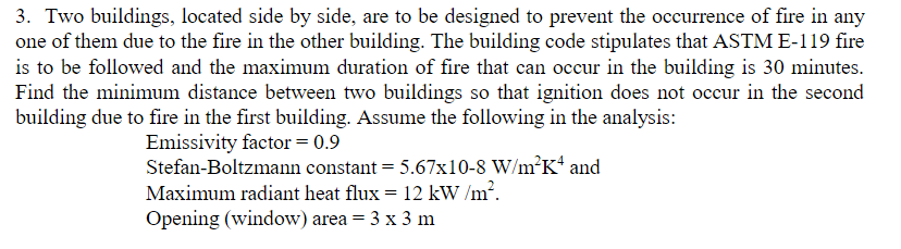 Two buildings, located side by side, are to be