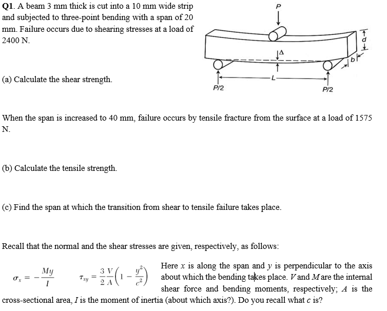 hi can u please help me with thisQ 1 . A beam 3 m