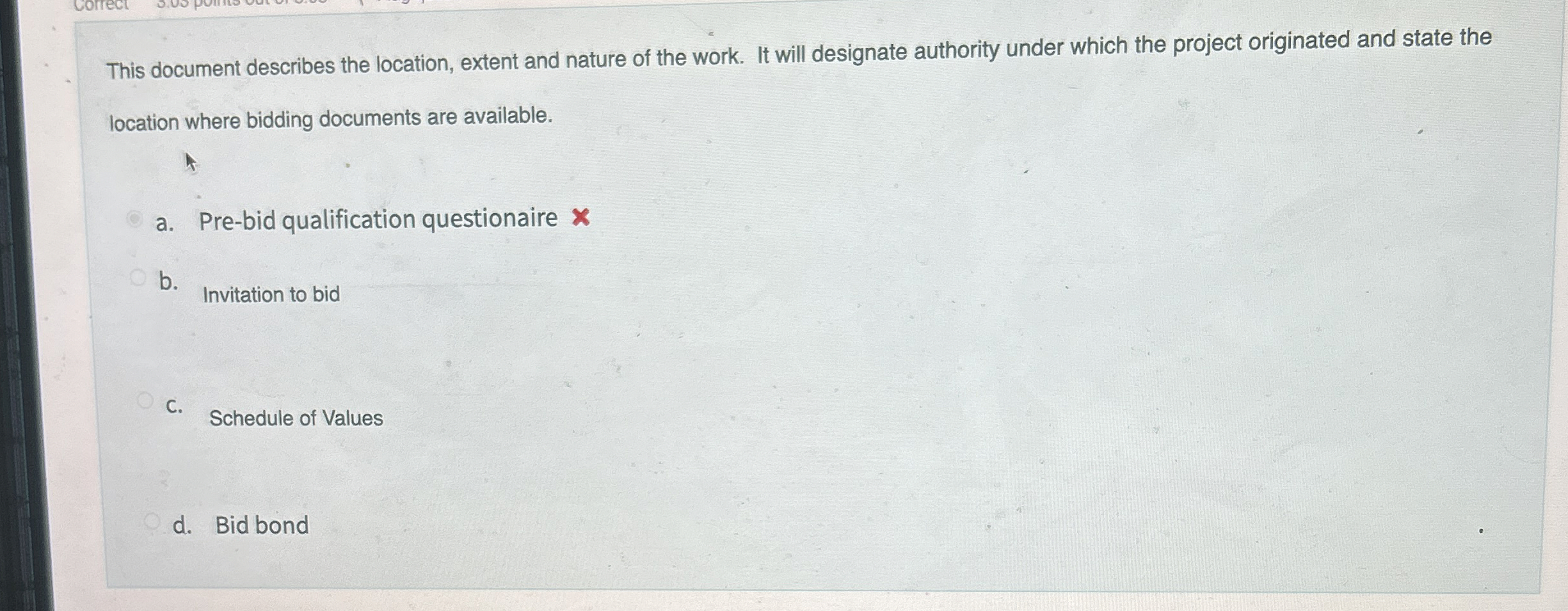 This document describes the location, extent and