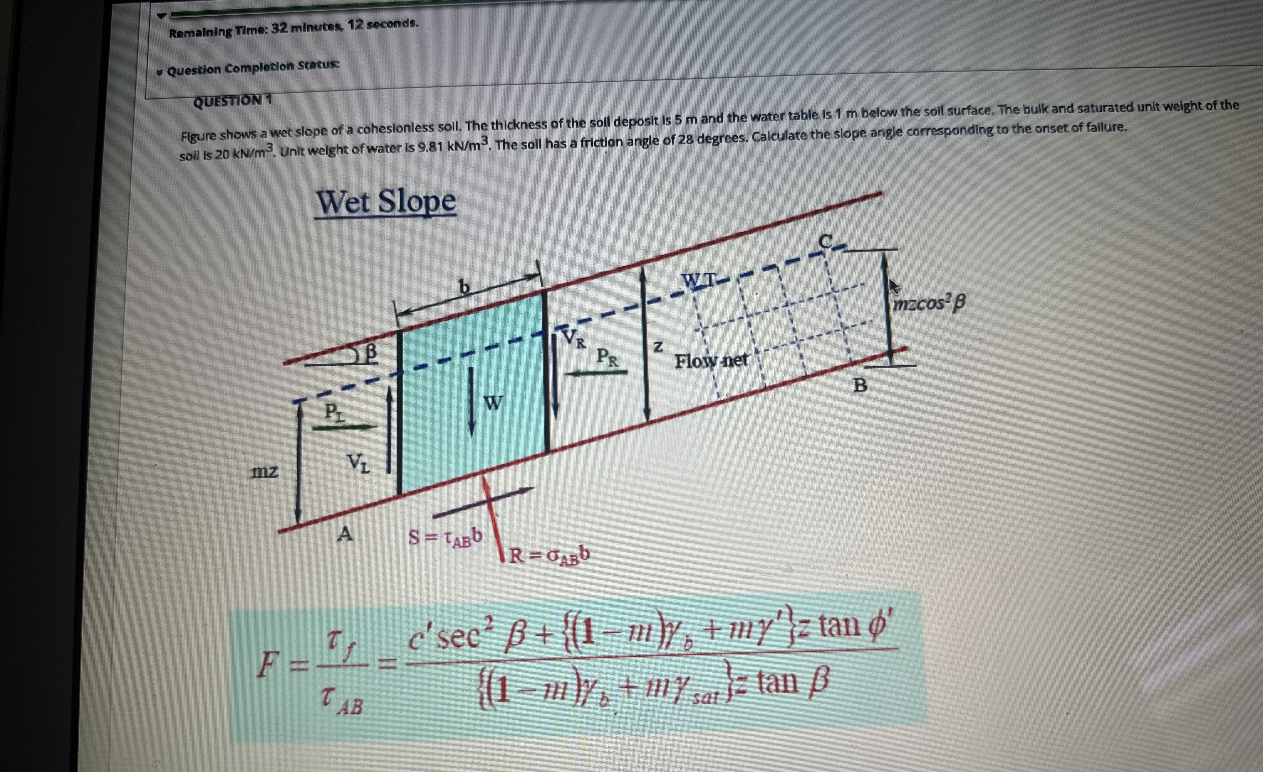 Remaining Time: 3 2 minutes, 1 2 seconds.