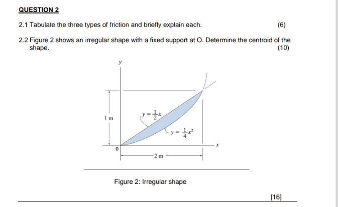 QUESTION 2 2 . 1 Tabulate the three types of
