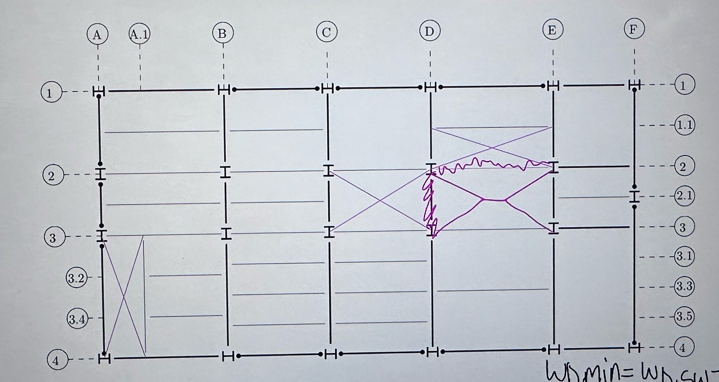 For Beam 2 , D - E and Beam D , 2 - 3 on the