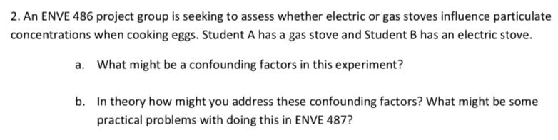 An ENVE 4 8 6 project group is seeking to assess