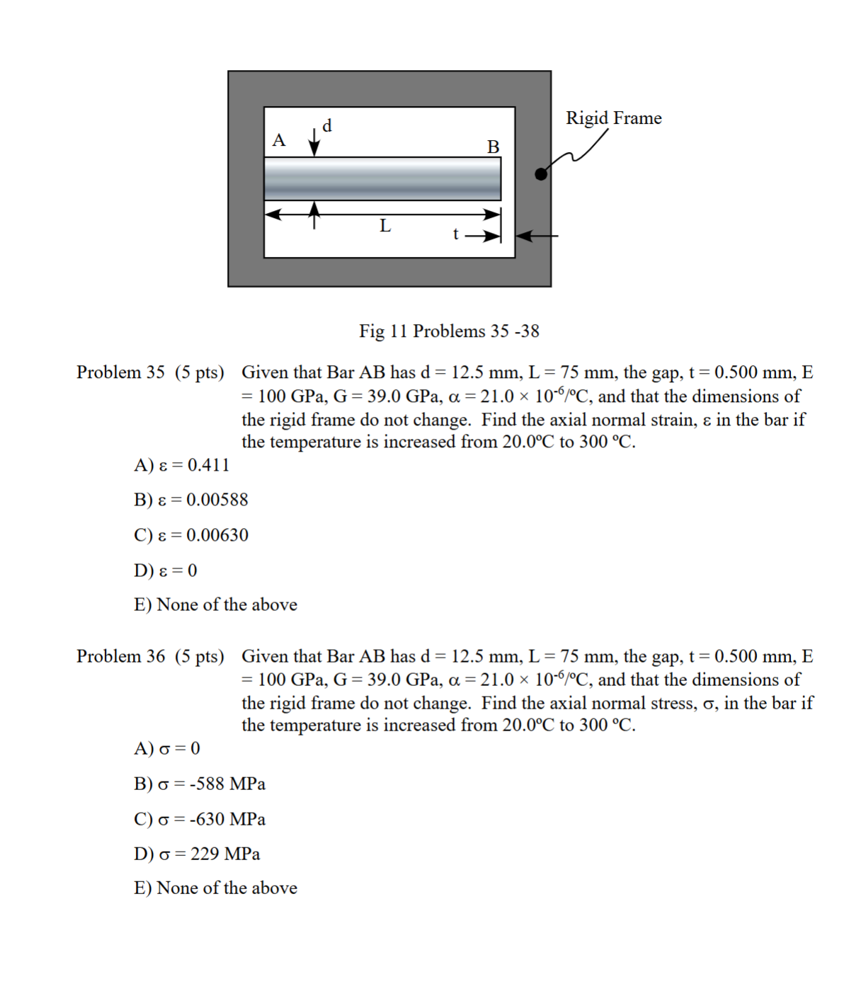 Fig 1 1 Problems 3 5 - 3 8 Problem 3 5 ( 5 pts )