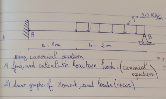 A using canonical equation find, and calculate