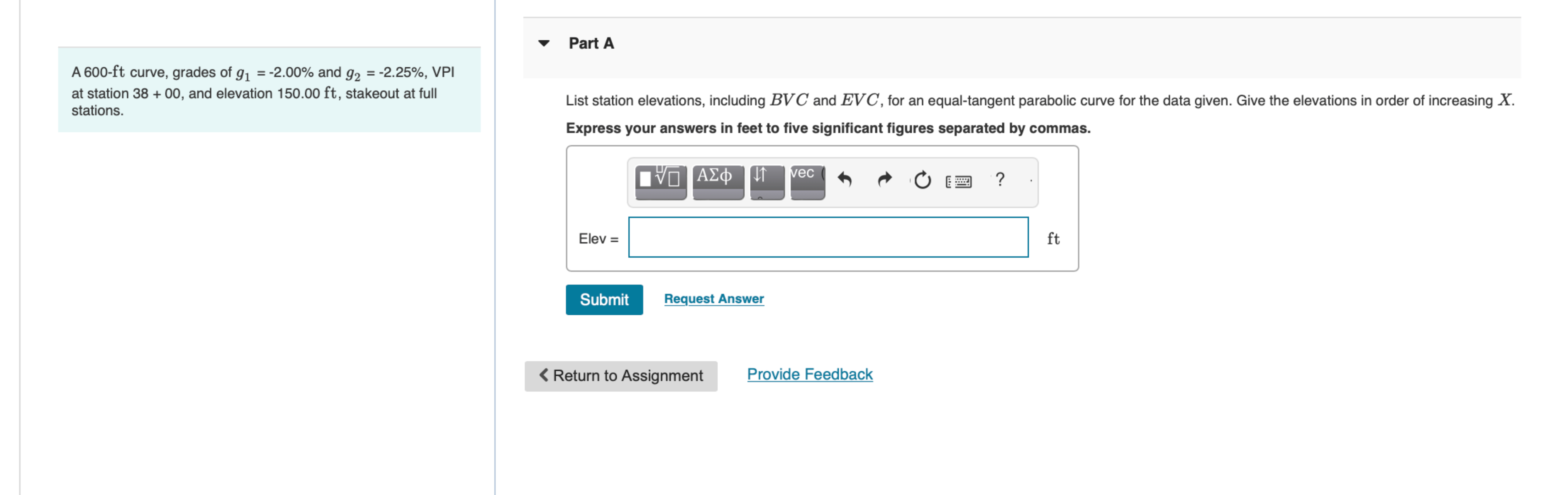 A 6 0 0 - f t curve, grades of g 1 = - 2 . 0 0 %