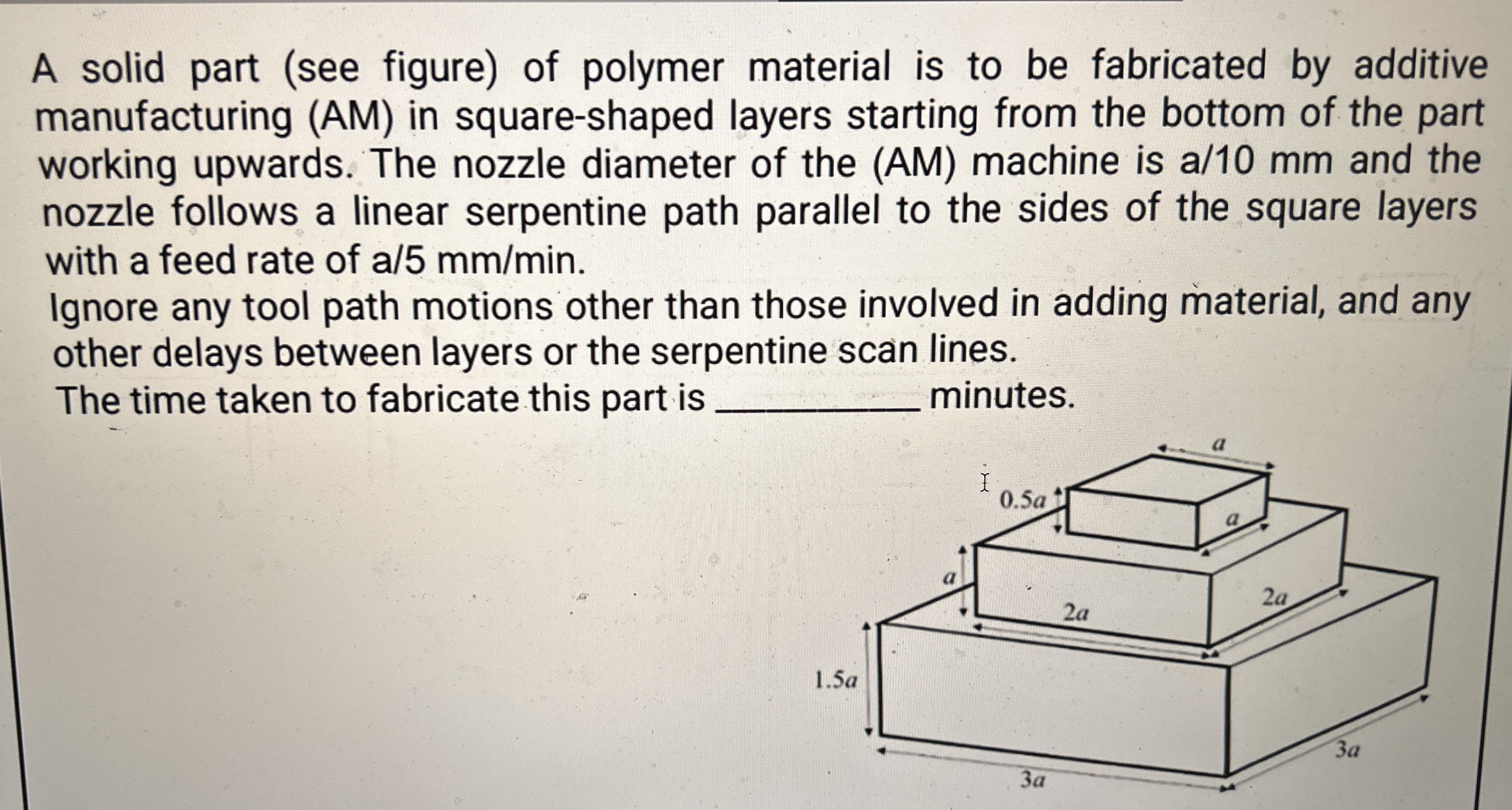 A solid part ( see figure ) of polymer material