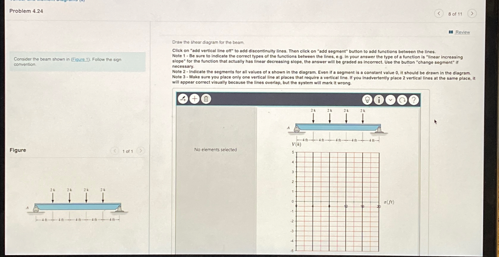 Problem 4 . 2 4 8 of 1 1 Consider the beam shown