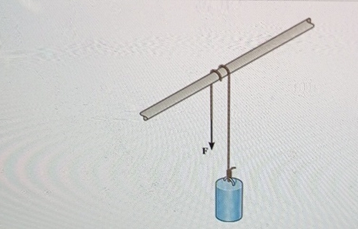 A cylinder having a mass of 2 7 0 k g is to be