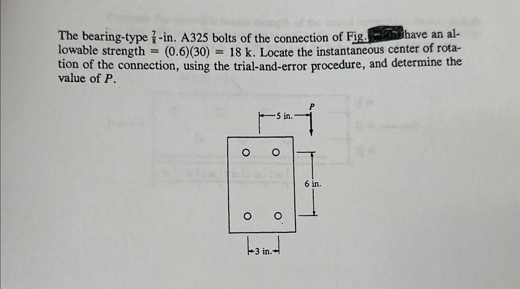 The bearing - type 7 8 - in . A 3 2 5 bolts of