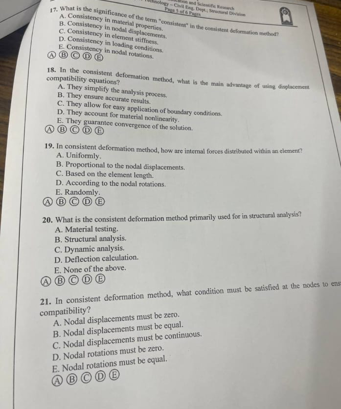 A . Consistency in material properties. B .