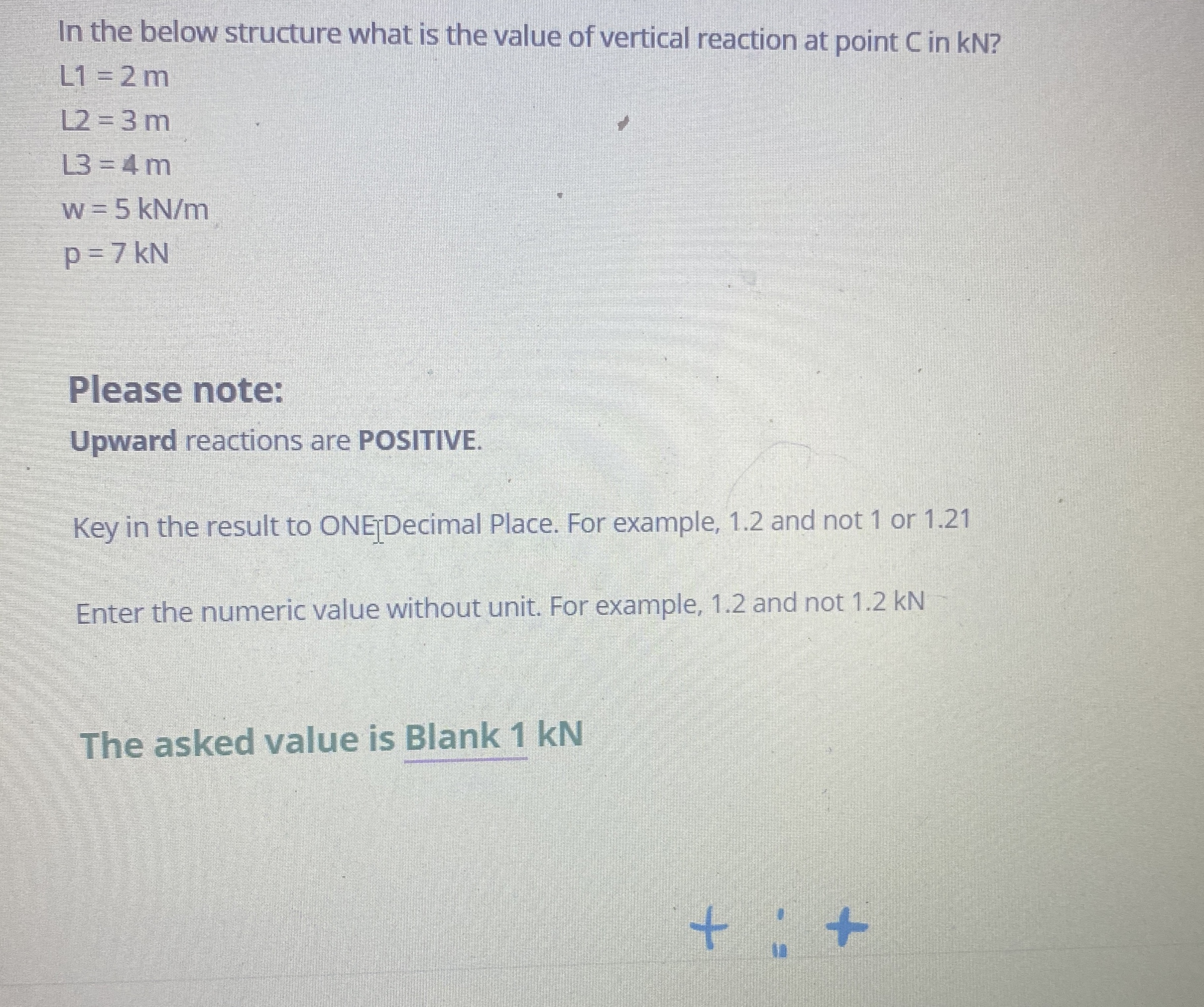 In the below structure what is the value of