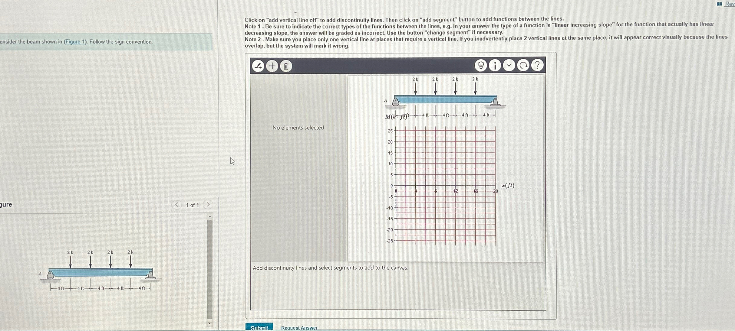 Rev Click on "add vertical line off" to add