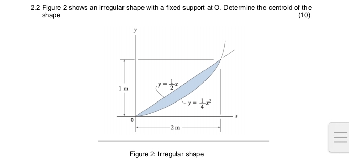 2 . 2 Figure 2 shows an irregular shape with a