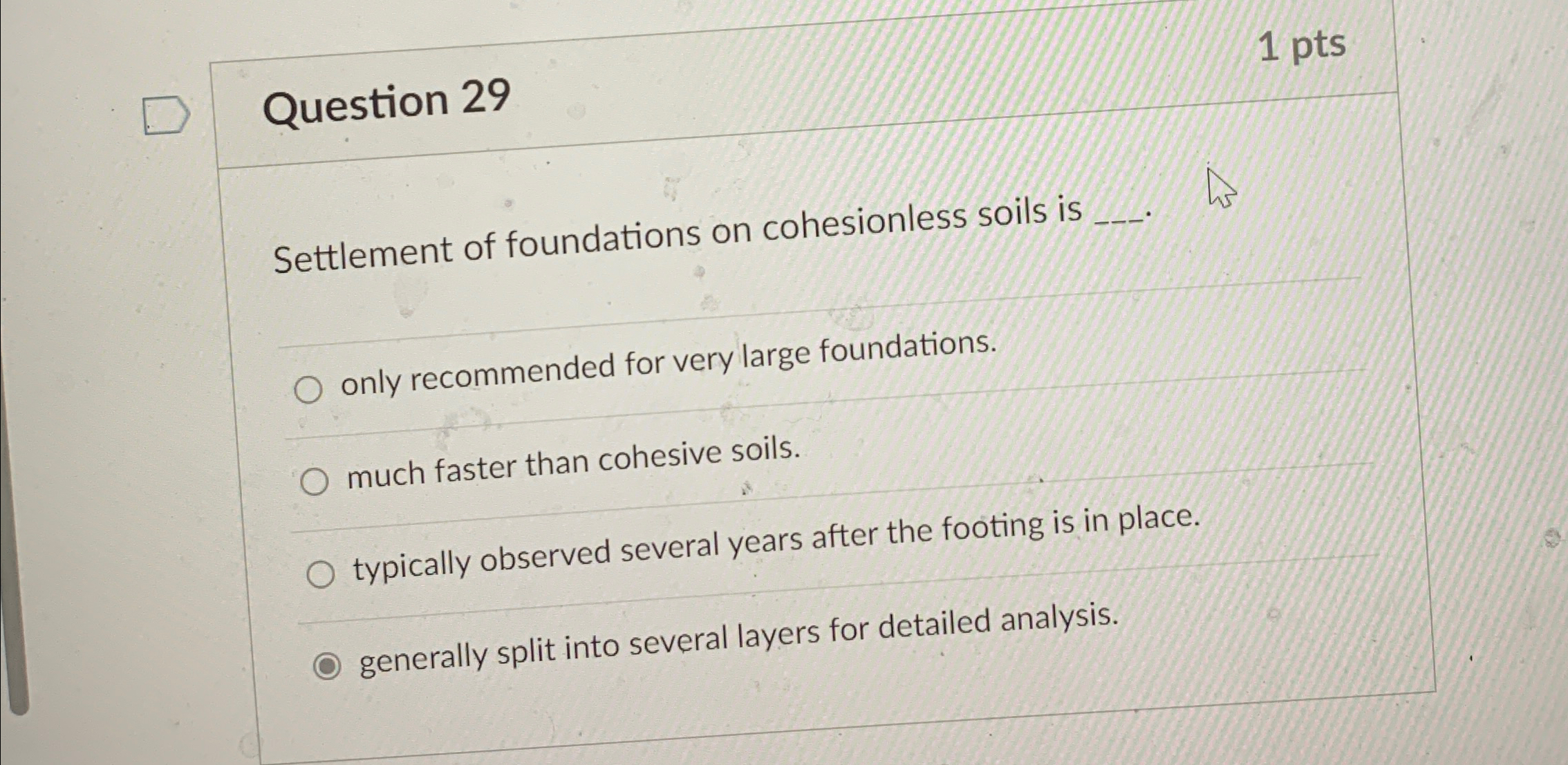 Question 2 9 Settlement of foundations on